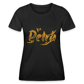 Geschenk für Petra - Frauen Funktions-T-Shirt - Schwarz - Vorne - AI Model Female 172 light (172cm)