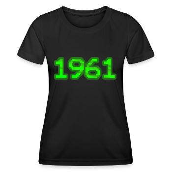 Nerd 1961 - Women's Functional T-Shirt - black - Front - AI Model Female 172 light (172cm)