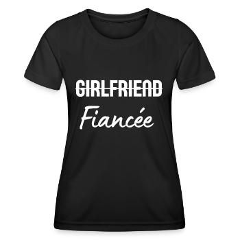 Freundin Verlobte - Frauen Funktions-T-Shirt - Schwarz - Vorne - AI Model Female 172 light (172cm)