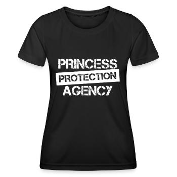 Pères et filles de l’Agence de Protection des Princesses - T-shirt sport Femme - noir - Devant - AI Model Female 172 light (172cm)