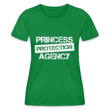 Prinzessin Schutzagentur Väter und Töchter - Frauen Funktions-T-Shirt - Kelly Green - Vorne - AI Model Female 172 dark (172cm)