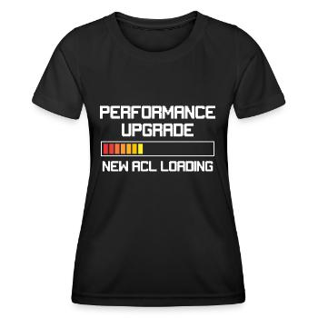Funny Knee Surgery Déchirure des performances du LCA - T-shirt sport Femme - noir - Devant - AI Model Female 172 light (172cm)