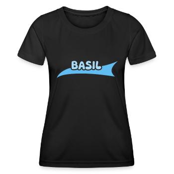 Gift for Basil - Women's Functional T-Shirt - black - Front - AI Model Female 172 light (172cm)