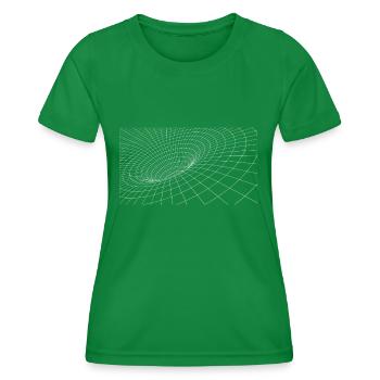 Trou noir Black Hole - T-shirt sport Femme - vert - Devant - AI Model Female 172 dark (172cm)