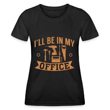 Schreiner & Tischler Beruf Schreinerei Geschenke - Frauen Funktions-T-Shirt - Schwarz - Vorne - AI Model Female 172 light (172cm)