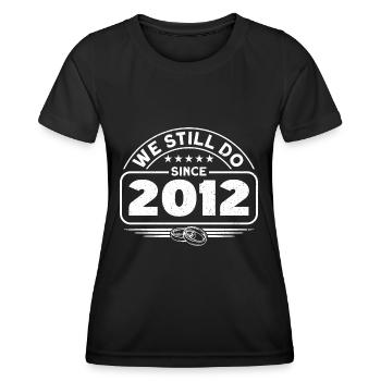 Married couple 10th anniversary Married Gift - Women's Functional T-Shirt - black - Front - AI Model Female 172 light (172cm)