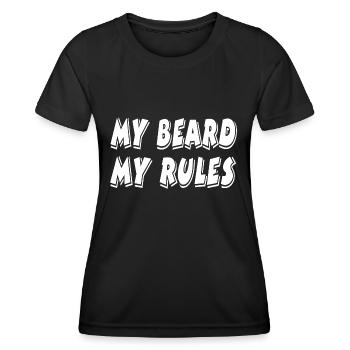 Bart - Frauen Funktions-T-Shirt - Schwarz - Vorne - AI Model Female 172 light (172cm)