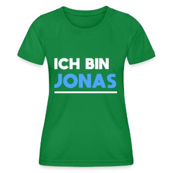 Jonas Name Spruch für stolze Jonas - Frauen Funktions-T-Shirt - Kelly Green - Vorne - AI Model Female 172 dark (172cm)