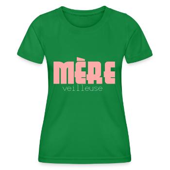 mère veilleuse - T-shirt sport Femme - vert - Devant - AI Model Female 172 dark (172cm)