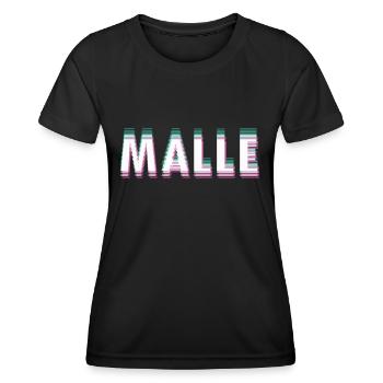 drunken MALLE - Frauen Funktions-T-Shirt - Schwarz - Vorne - AI Model Female 172 light (172cm)