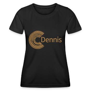For Dennis - Women's Functional T-Shirt - black - Front - AI Model Female 172 light (172cm)