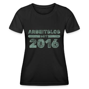 seit 2016 - Frauen Funktions-T-Shirt - Schwarz - Vorne - AI Model Female 172 light (172cm)