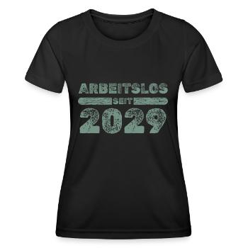 seit 2029 - Frauen Funktions-T-Shirt - Schwarz - Vorne - AI Model Female 172 light (172cm)