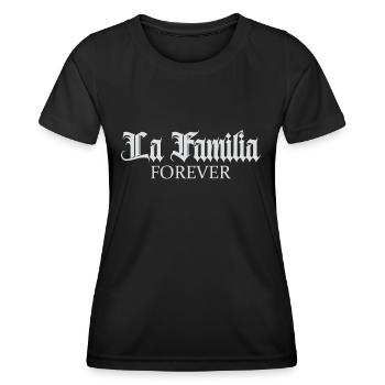 "Familia" the family, the only thing that counts - Women's Functional T-Shirt - black - Front - AI Model Female 172 light (172cm)