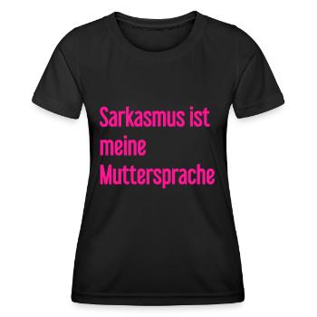 Sarcasm Pro - Women's Functional T-Shirt - black - Front - AI Model Female 172 light (172cm)