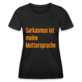 Sarcasm Pro - Women's Functional T-Shirt - black - Front - AI Model Female 172 light (172cm)
