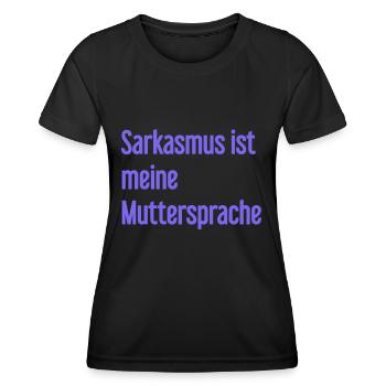 Sarcasm Pro - Women's Functional T-Shirt - black - Front - AI Model Female 172 light (172cm)