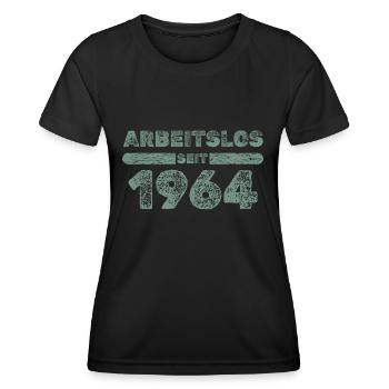 1964 - Frauen Funktions-T-Shirt - Schwarz - Vorne - AI Model Female 172 light (172cm)