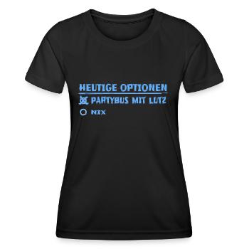 lutz comme prénom - T-shirt sport Femme - noir - Devant - AI Model Female 172 light (172cm)