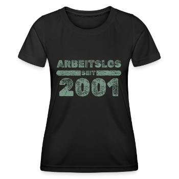 2001 - T-shirt sport Femme - noir - Devant - AI Model Female 172 light (172cm)