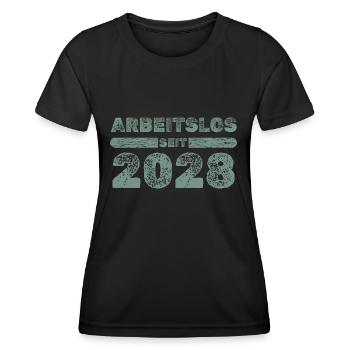 depuis 2028 - T-shirt sport Femme - noir - Devant - AI Model Female 172 light (172cm)