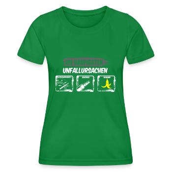 Unfallursachen Gaming - Frauen Funktions-T-Shirt - Kelly Green - Vorne - AI Model Female 172 dark (172cm)