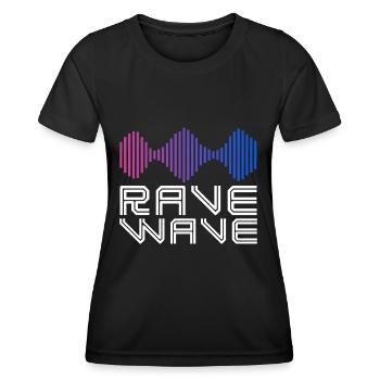 Rave-Spektrum - Frauen Funktions-T-Shirt - Schwarz - Vorne - AI Model Female 172 light (172cm)