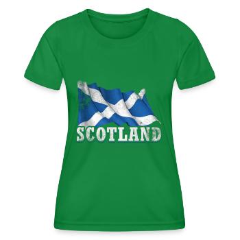 Drapeau de l’Écosse - T-shirt sport Femme - vert - Devant - AI Model Female 172 dark (172cm)