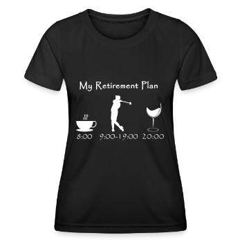 Golfers Golf Sports Funny Gifts Golf Course - Women's Functional T-Shirt - black - Front - AI Model Female 172 light (172cm)