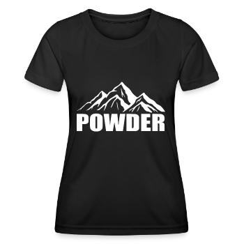 Snowboard Snowboarder - Frauen Funktions-T-Shirt - Schwarz - Vorne - AI Model Female 172 light (172cm)