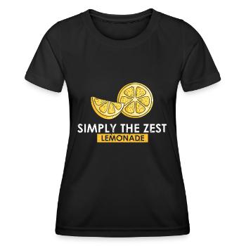 Lemonade Zitrone Limonade Limonaden Stand Design - Frauen Funktions-T-Shirt - Schwarz - Vorne - AI Model Female 172 light (172cm)