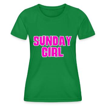 Sunday Girl - Women's Functional T-Shirt - kelly green - Front - AI Model Female 172 dark (172cm)