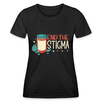 Anxiety Depression Mental Health - Women's Functional T-Shirt - black - Front - AI Model Female 172 light (172cm)