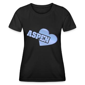 Amour Aspen - T-shirt sport Femme - noir - Devant - AI Model Female 172 light (172cm)