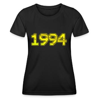 Nerd 1994 - Frauen Funktions-T-Shirt - Schwarz - Vorne - AI Model Female 172 light (172cm)
