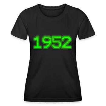 1952 - Women's Functional T-Shirt - black - Front - AI Model Female 172 light (172cm)