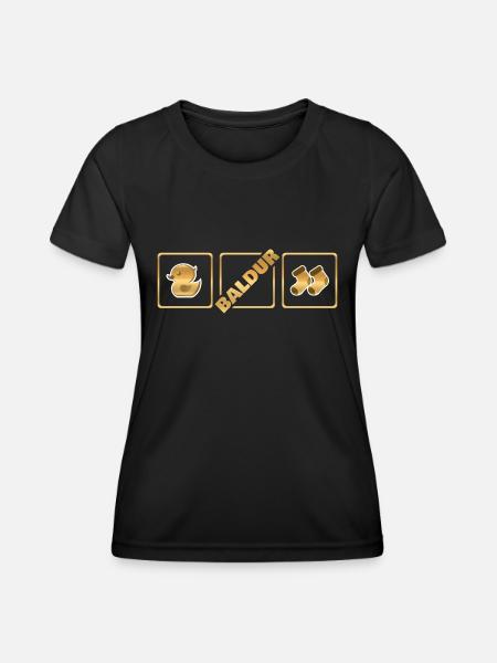 Baldur als Geburt - Frauen Funktions-T-Shirt - Schwarz