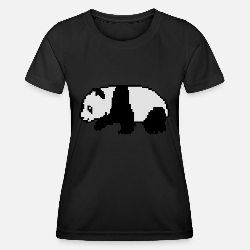 Pixel Panda - Women's Functional T-Shirt - black