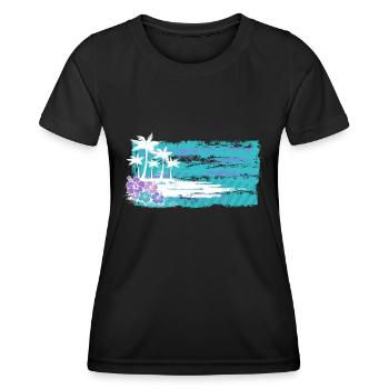 Grunge Paradise 02 - T-shirt sport Femme - noir - Devant - AI Model Female 172 light (172cm)