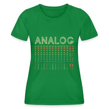 Retro Modular Synthesizer Synthesizer Analog Synth - Women's Functional T-Shirt - kelly green - Front - AI Model Female 172 dark (172cm)