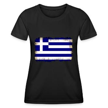 Greece - Women's Functional T-Shirt - black - Front - AI Model Female 172 light (172cm)
