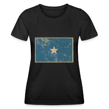 Somalie - T-shirt sport Femme - noir - Devant - AI Model Female 172 light (172cm)