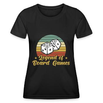 Brettspiel Nerd Geschenke Board Games - Frauen Funktions-T-Shirt - Schwarz - Vorne - AI Model Female 172 light (172cm)