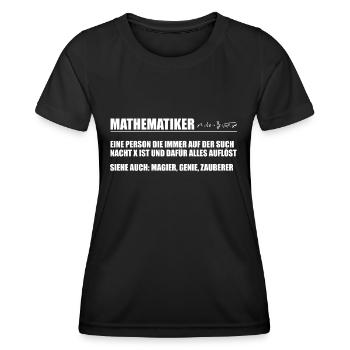 Mathe Student Mathematiker Lehrer Geschenk - Frauen Funktions-T-Shirt - Schwarz - Vorne - AI Model Female 172 light (172cm)