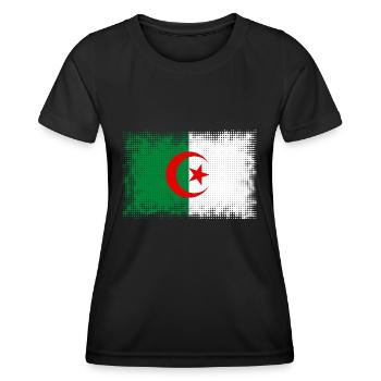 Algérie - T-shirt sport Femme - noir - Devant - AI Model Female 172 light (172cm)