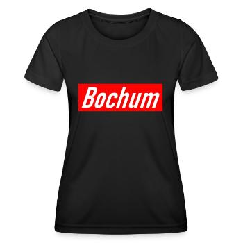 Bochum - Slogan - Deutschland - Germany - Frauen Funktions-T-Shirt - Schwarz - Vorne - AI Model Female 172 light (172cm)