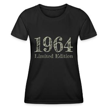 1964 - Frauen Funktions-T-Shirt - Schwarz - Vorne - AI Model Female 172 light (172cm)