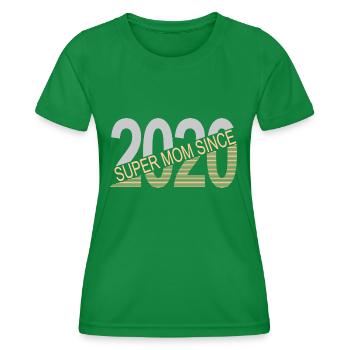 Super Mama seit 2020 - Frauen Funktions-T-Shirt - Kelly Green - Vorne - AI Model Female 172 dark (172cm)