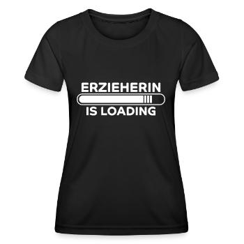 Erzieherin Spruch Job Lustiges Erzieherin Geschenk - Frauen Funktions-T-Shirt - Schwarz - Vorne - AI Model Female 172 light (172cm)