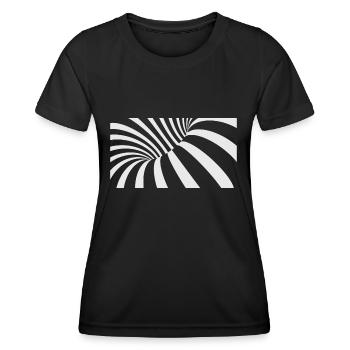 Illusion d’optique - Des visuels fascinants - T-shirt sport Femme - noir - Devant - AI Model Female 172 light (172cm)